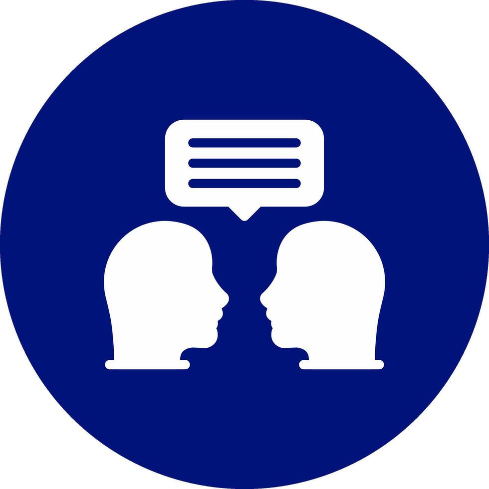 Face To Face Creative Icon Design vector