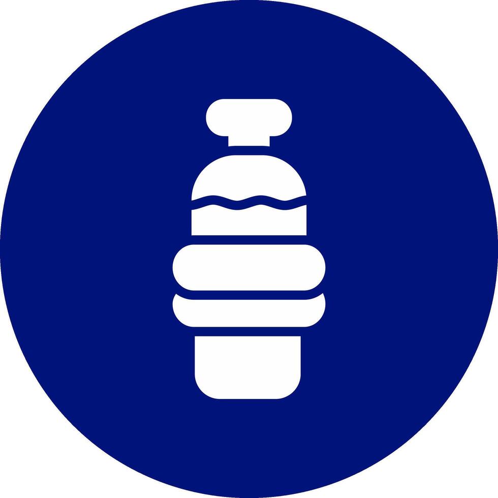 Water Bottle Creative Icon Design vector