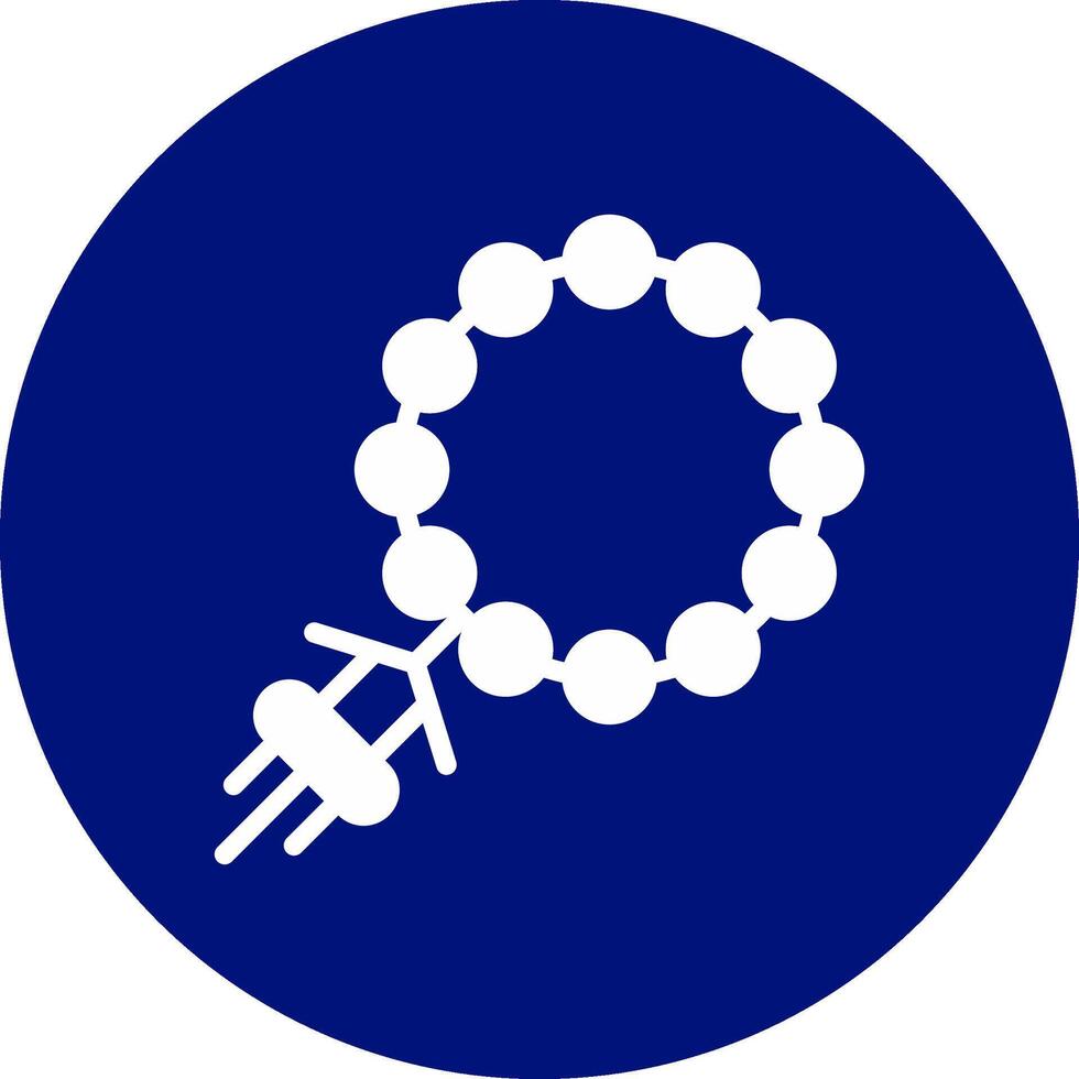 Rosary Creative Icon Design vector