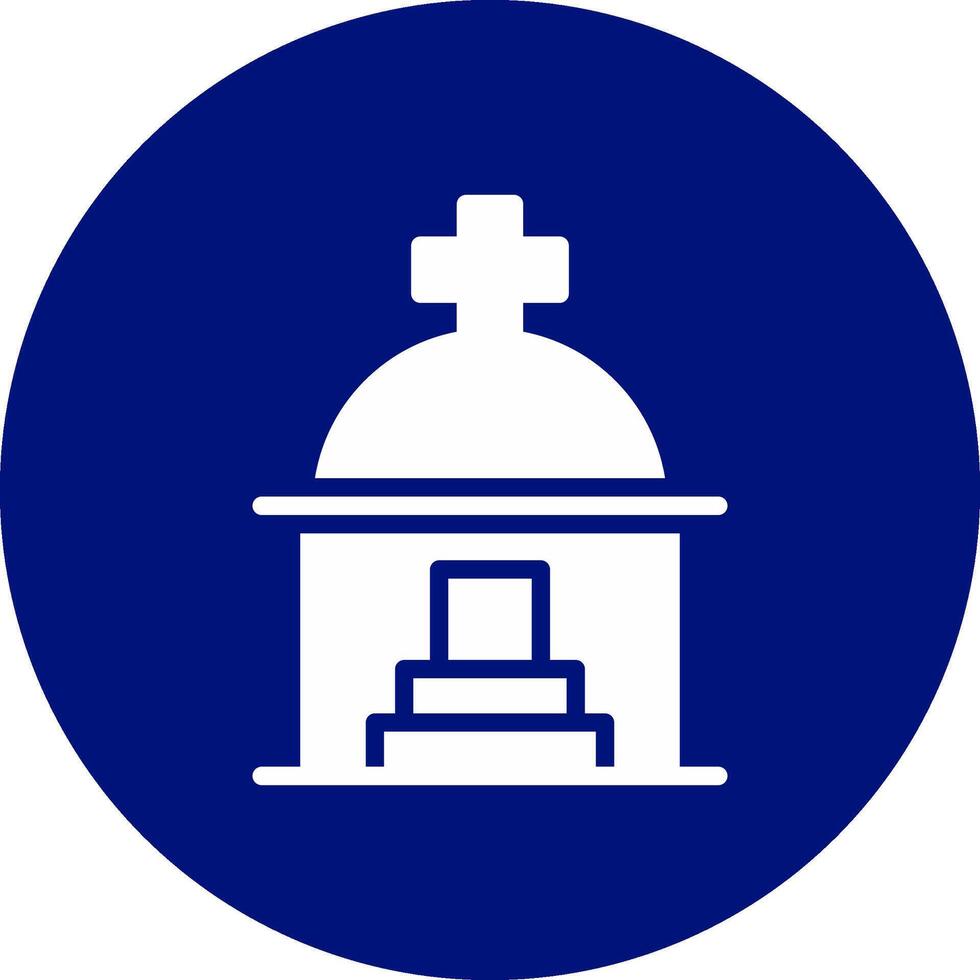 Mausoleum Creative Icon Design vector