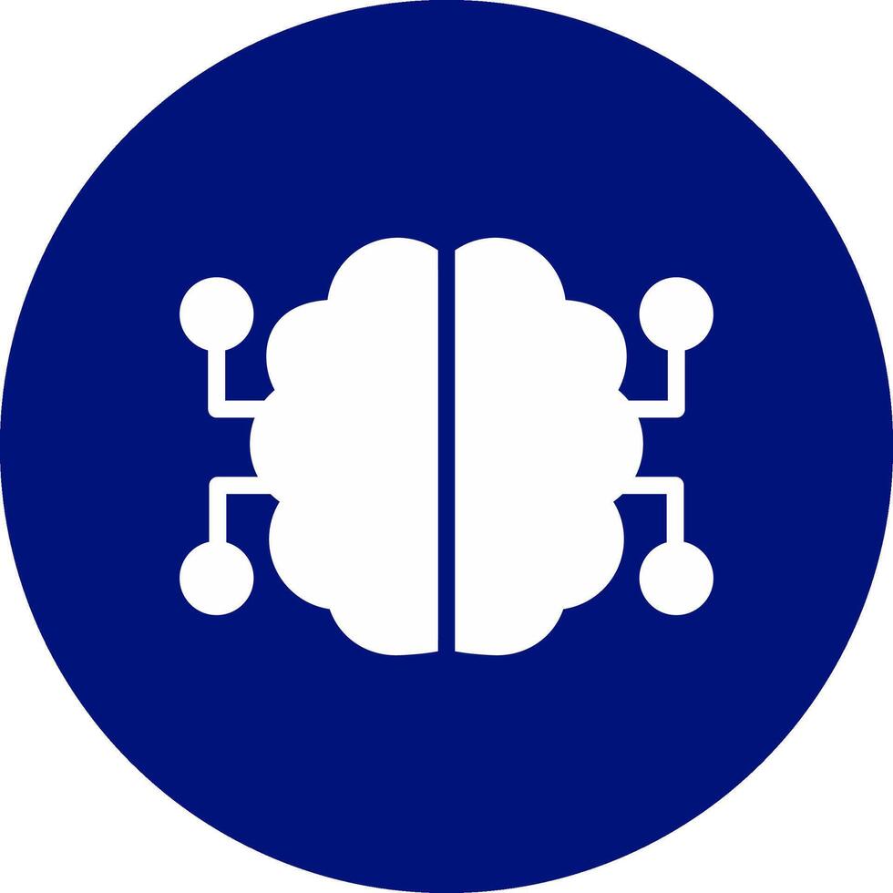 Neurons Circuit Creative Icon Design vector