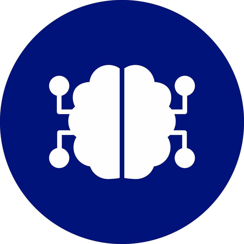 Neurons Circuit Creative Icon Design vector