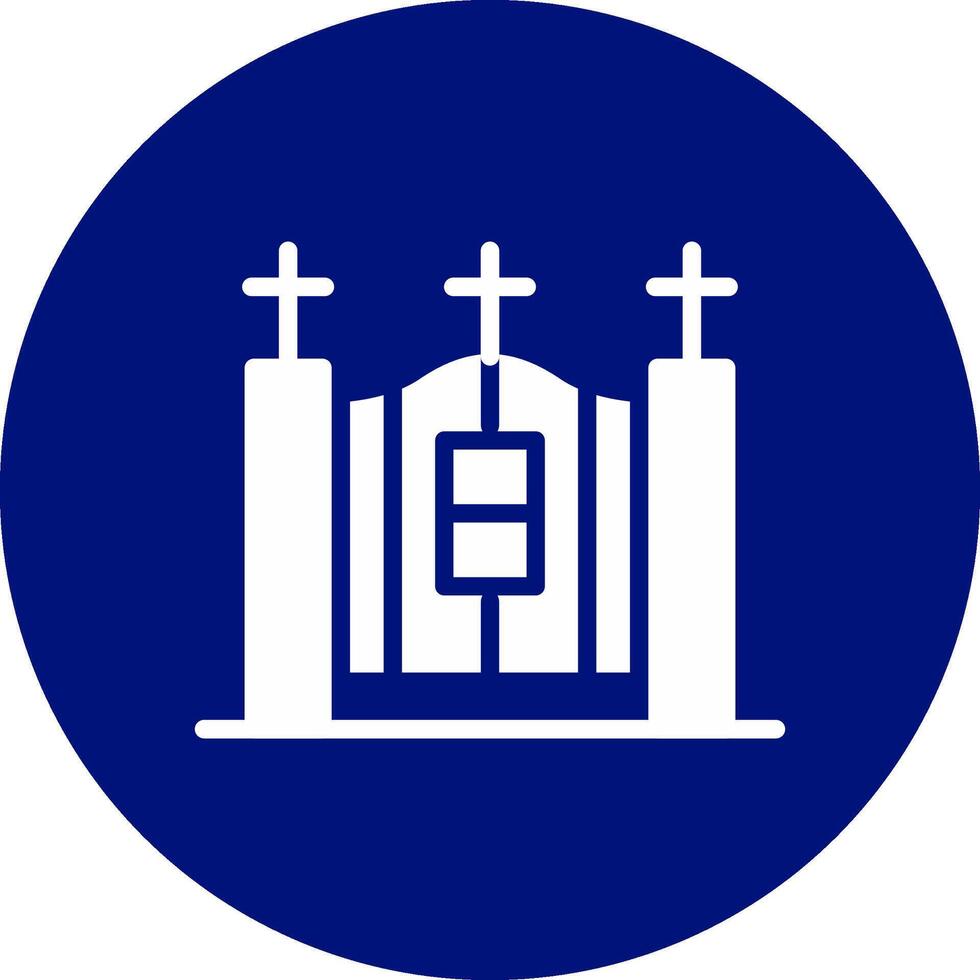 Cemetery Gate Creative Icon Design vector