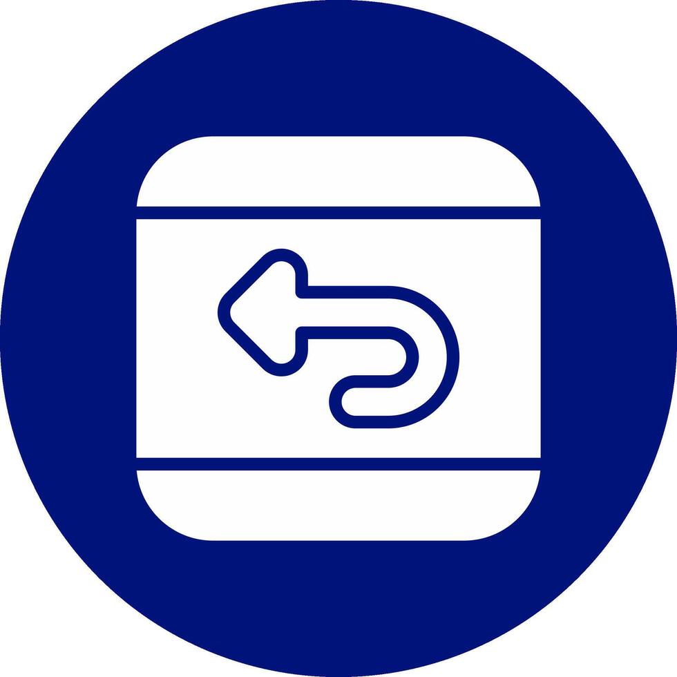Undo Creative Icon Design vector