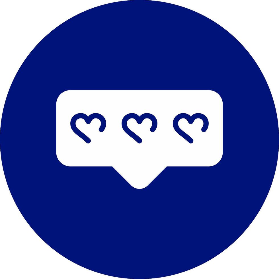 Comment Heart Creative Icon Design vector