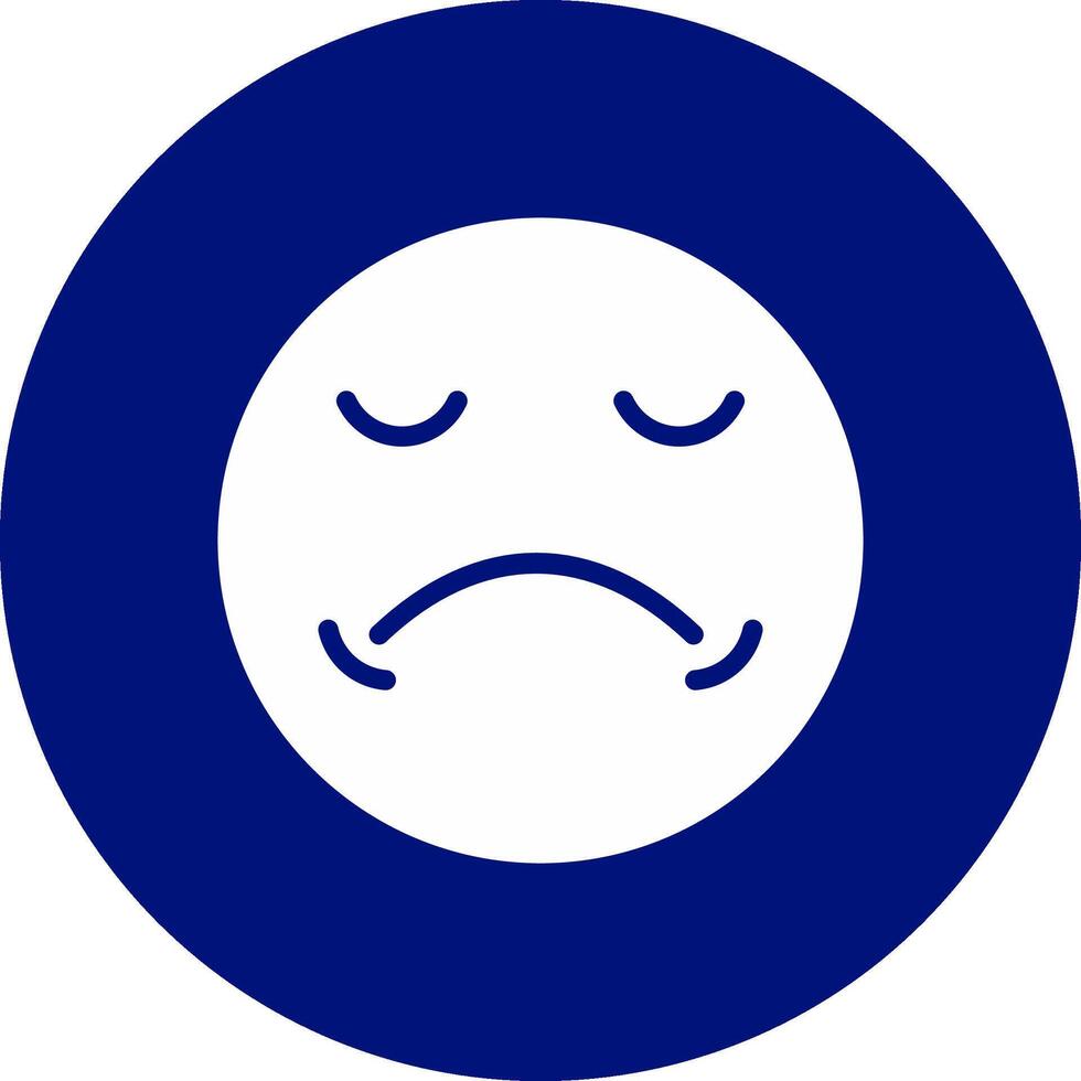 Sad Creative Icon Design vector