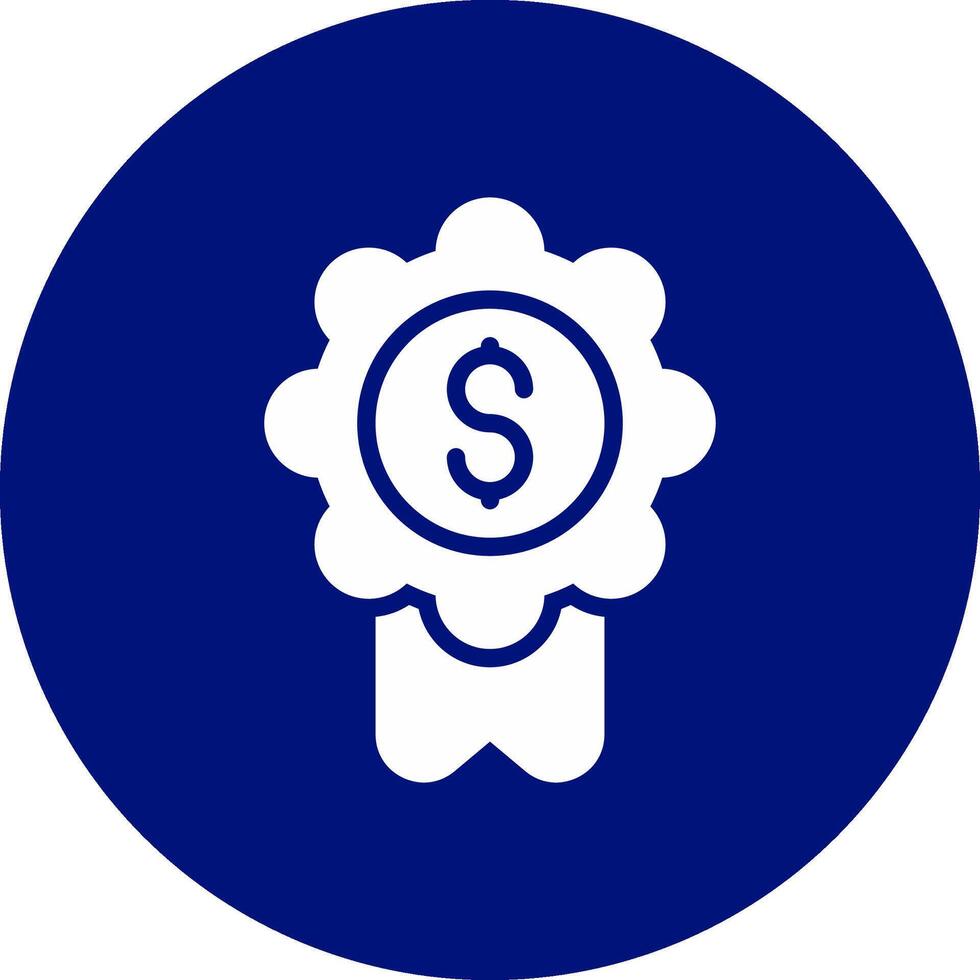 Badge-Dollar Creative Icon Design vector