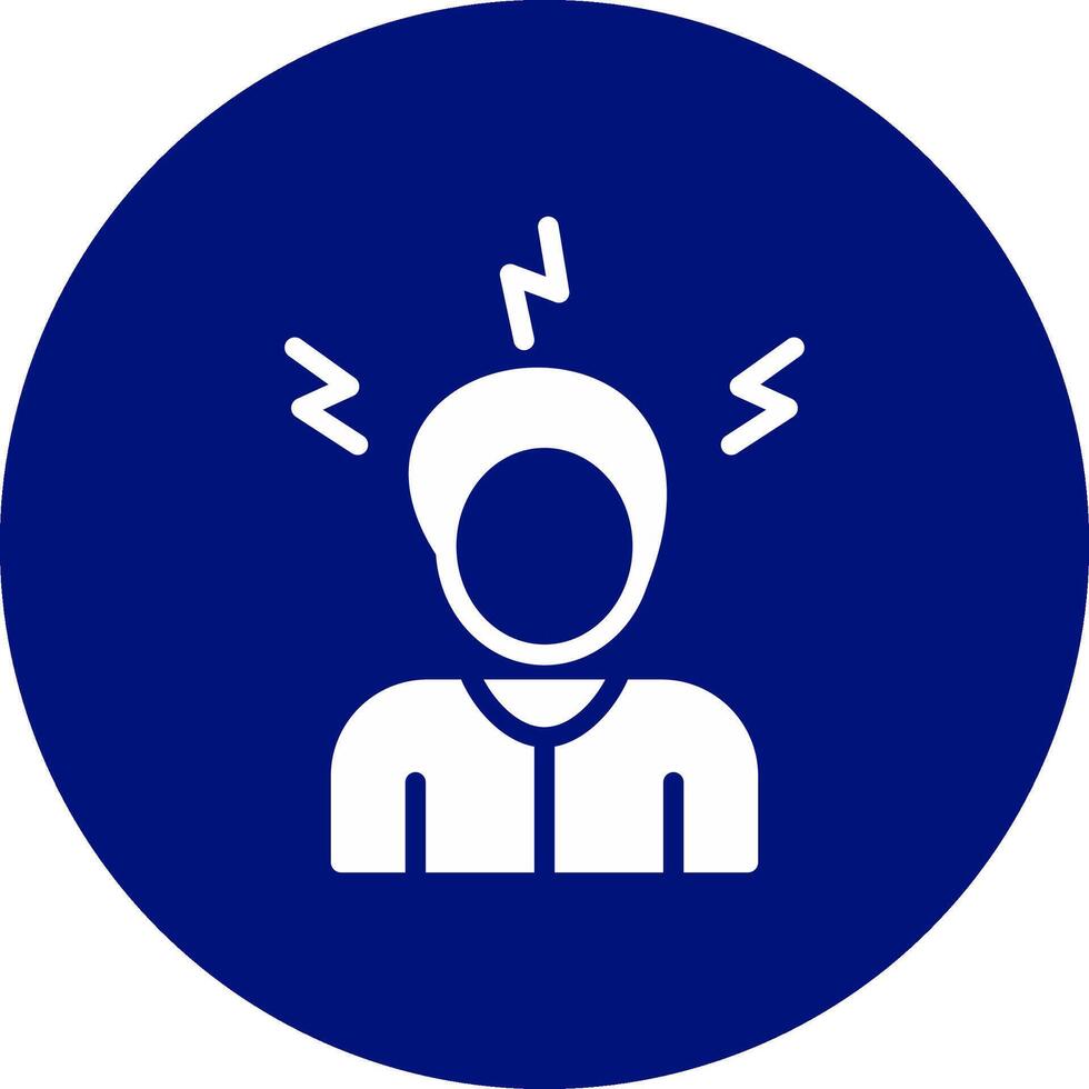 Stress Creative Icon Design vector