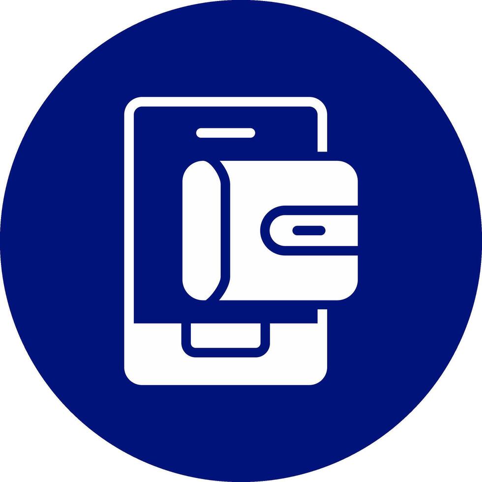 Mobile Wallet Creative Icon Design vector