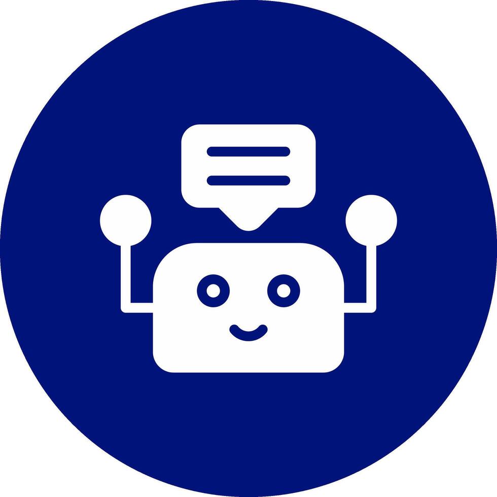 Chatbot Creative Icon Design vector