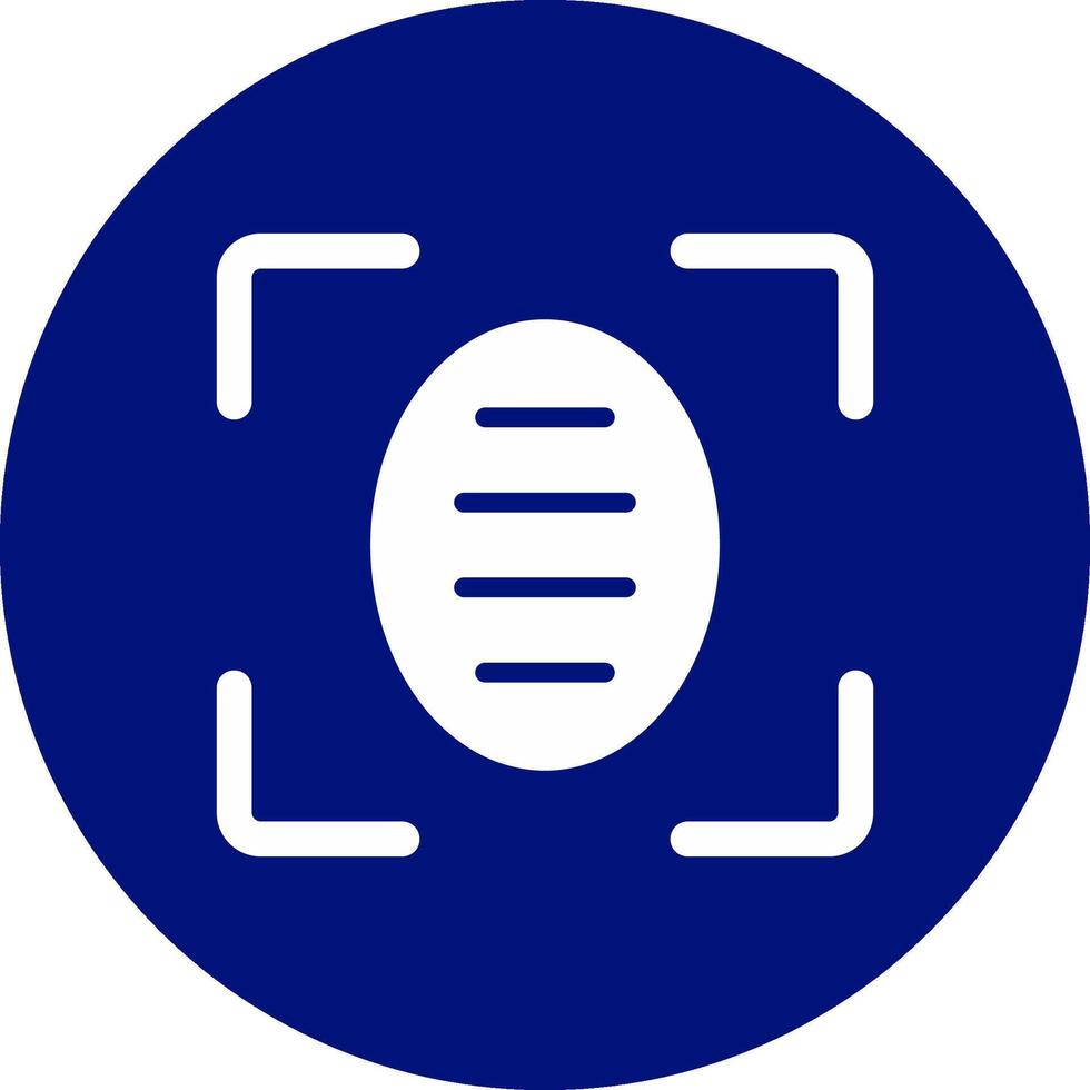 Biometrics Creative Icon Design vector