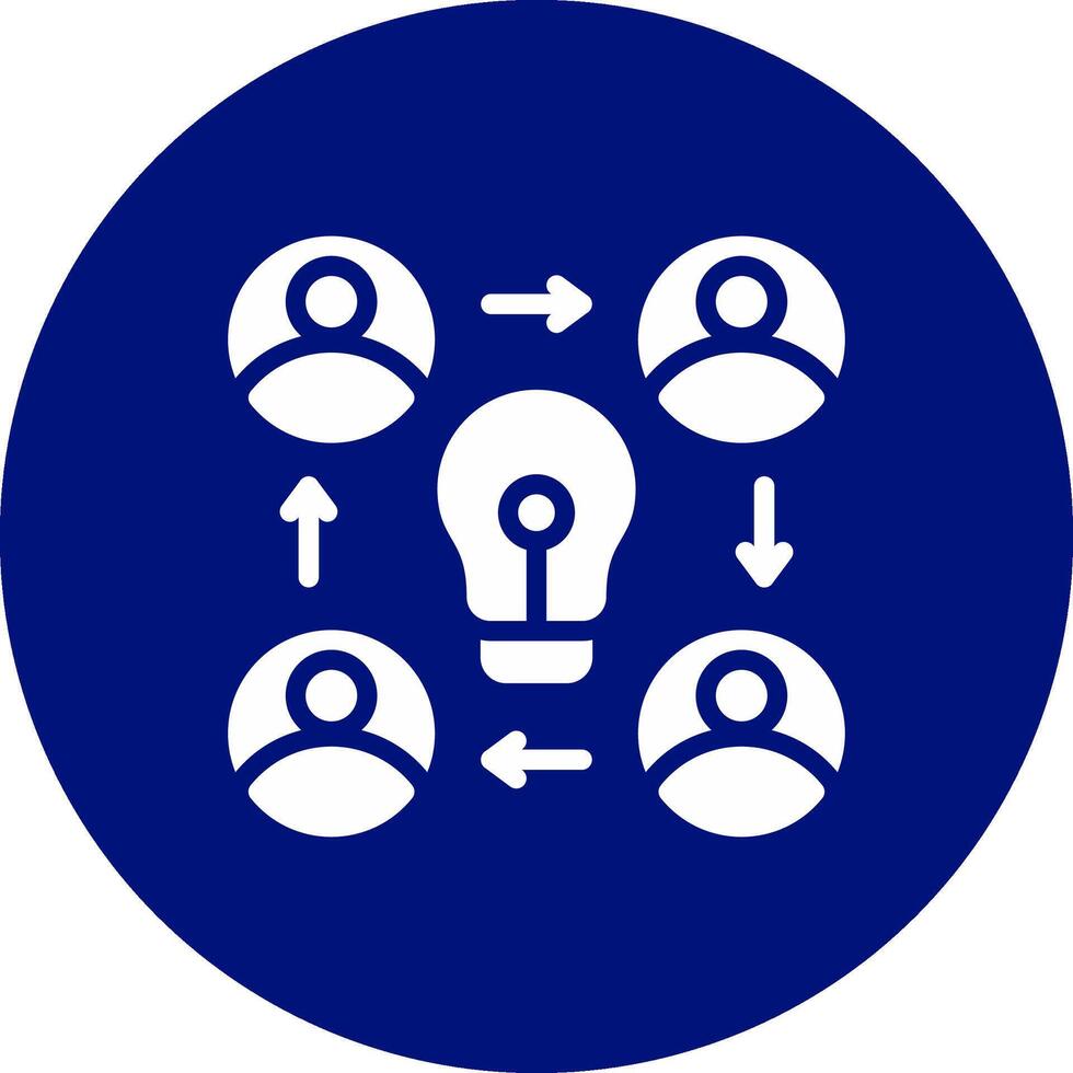 Collaboration Creative Icon Design vector