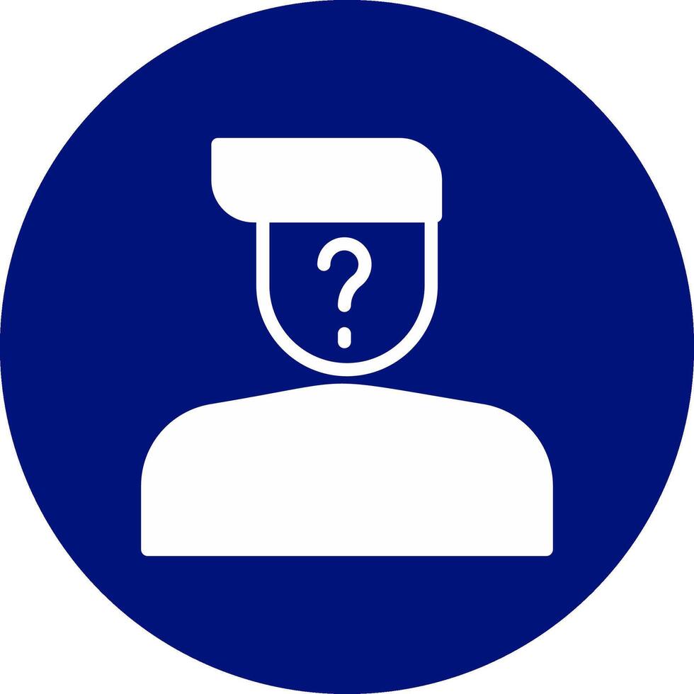 Suspect Creative Icon Design vector