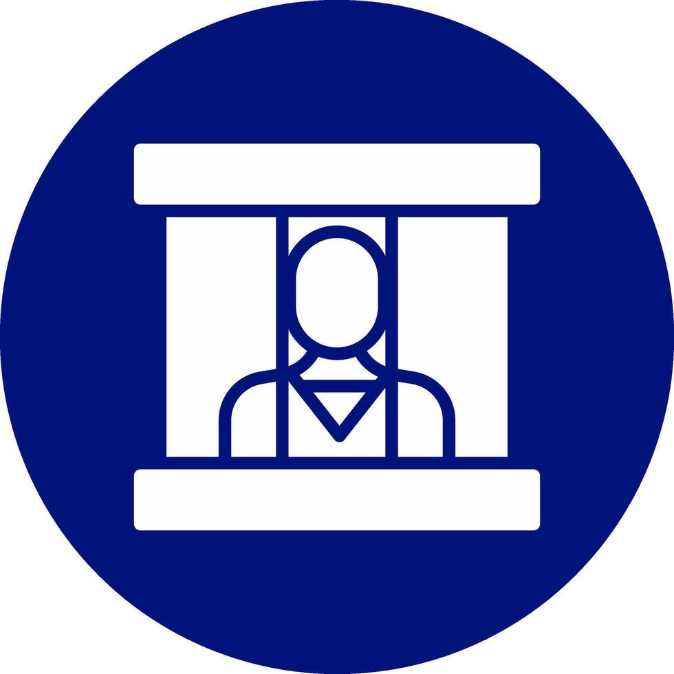 Prisoner Creative Icon Design vector
