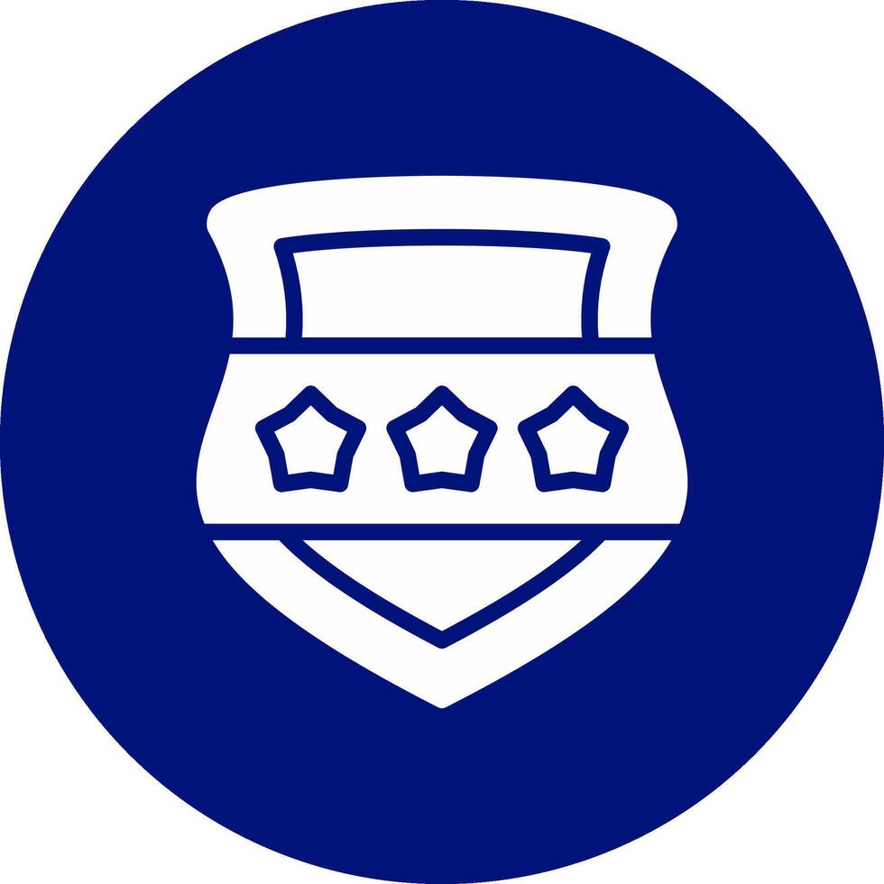 Police Shield Creative Icon Design vector