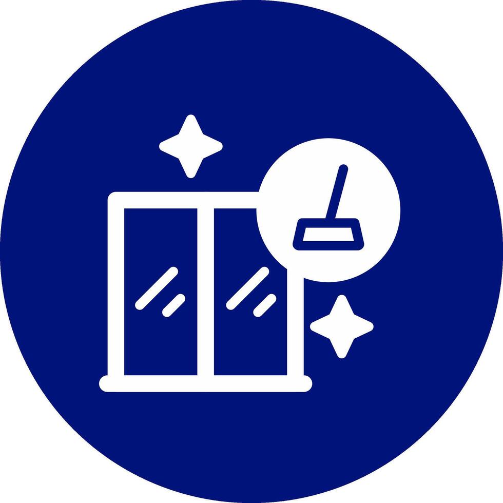 Window Cleaning Creative Icon Design vector