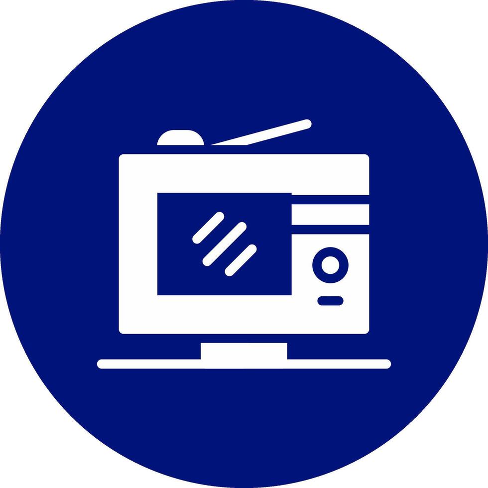 Digital Television Creative Icon Design vector