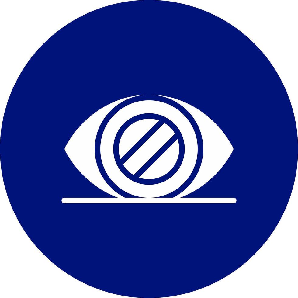 Glaucoma Creative Icon Design vector