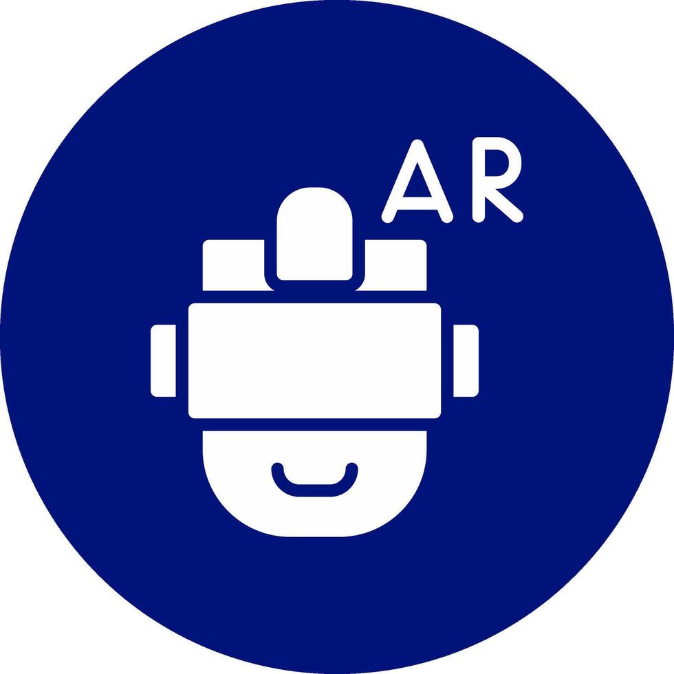 Ar Helmet Creative Icon Design vector