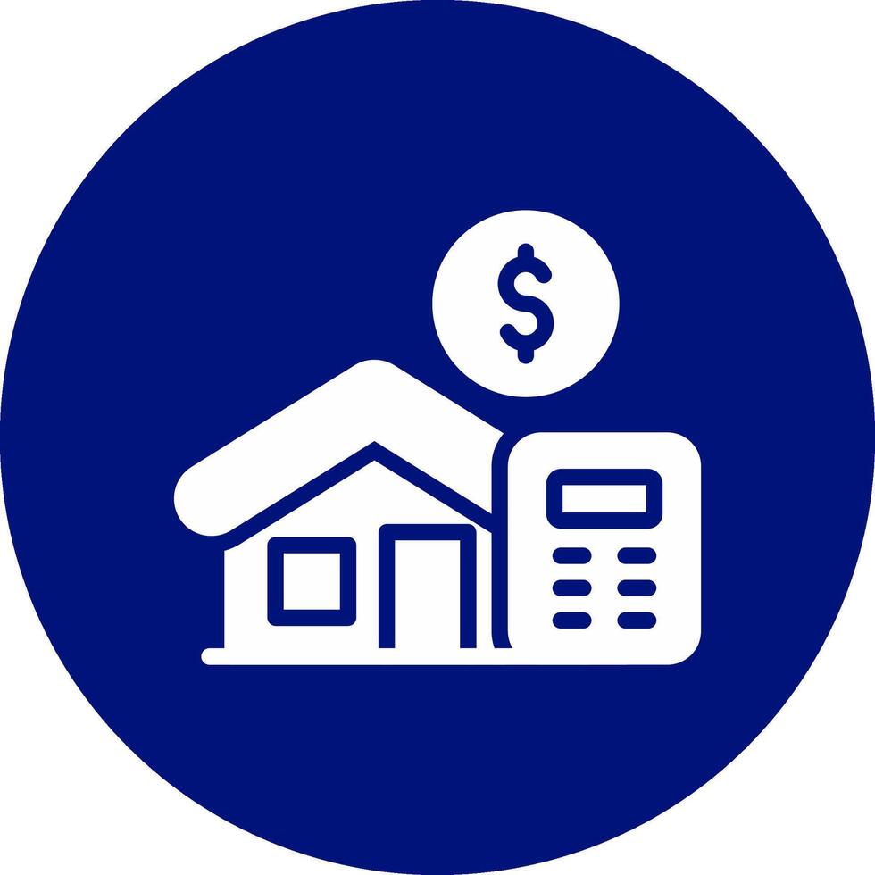 Home Loan Calculator Creative Icon Design vector