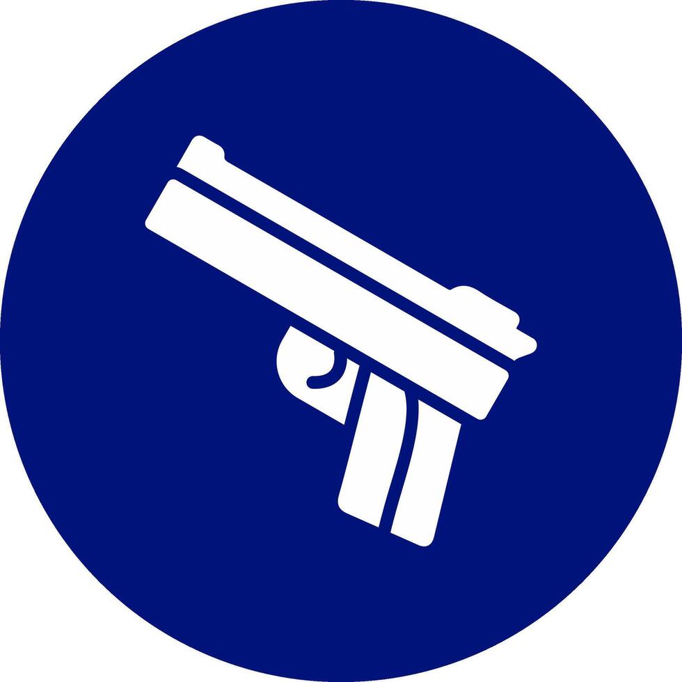 Police Gun Creative Icon Design vector