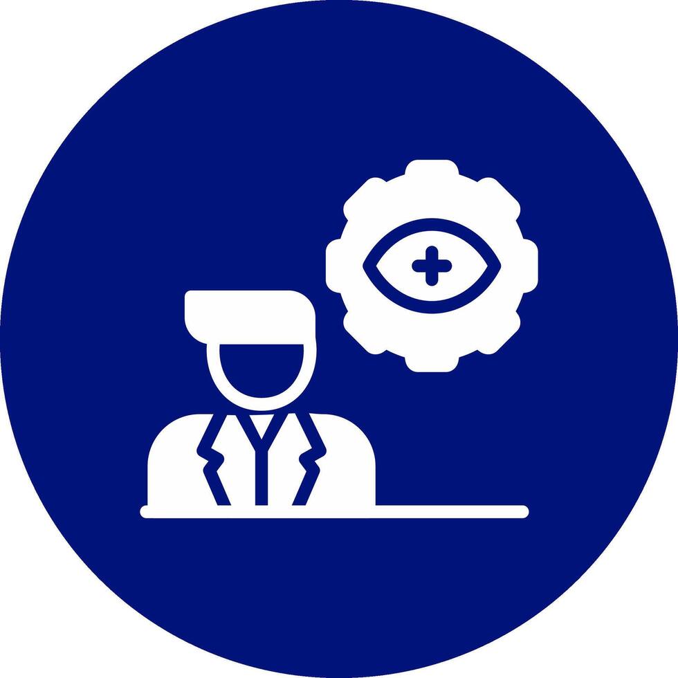 Automatic Eye Examination Creative Icon Design vector