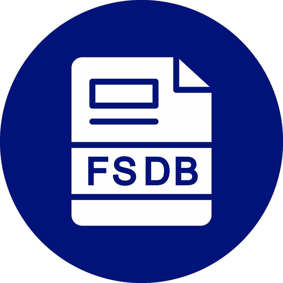 fsdb creativo icono diseño vector