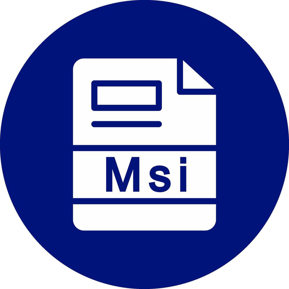 Msi Creative Icon Design vector