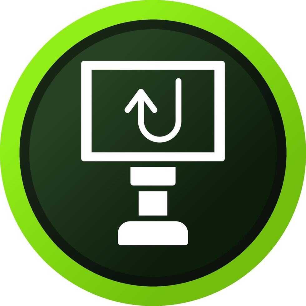 U Turn Creative Icon Design vector