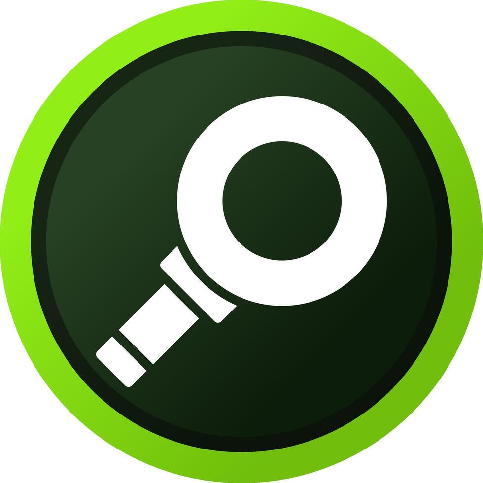Magnifying Creative Icon Design vector