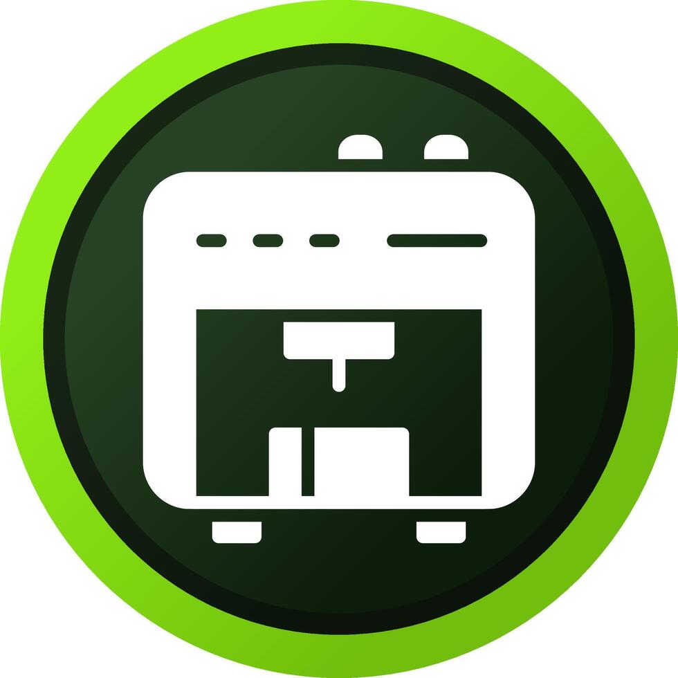 3D Printer Creative Icon Design vector