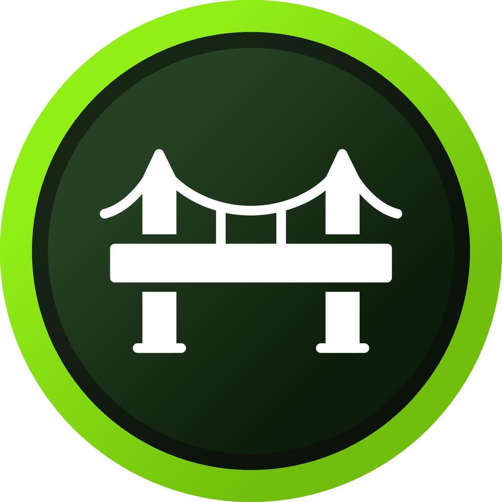 diseño de icono creativo de puente vector