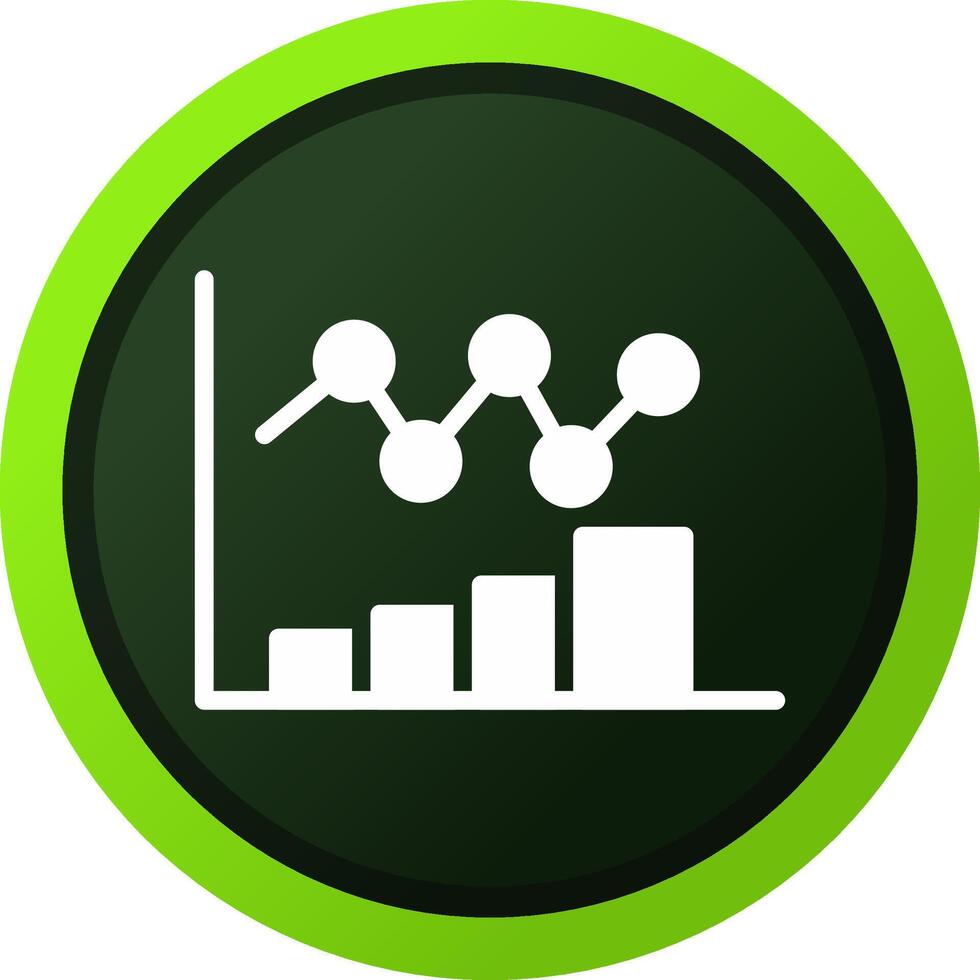 Bar Chart Creative Icon Design vector