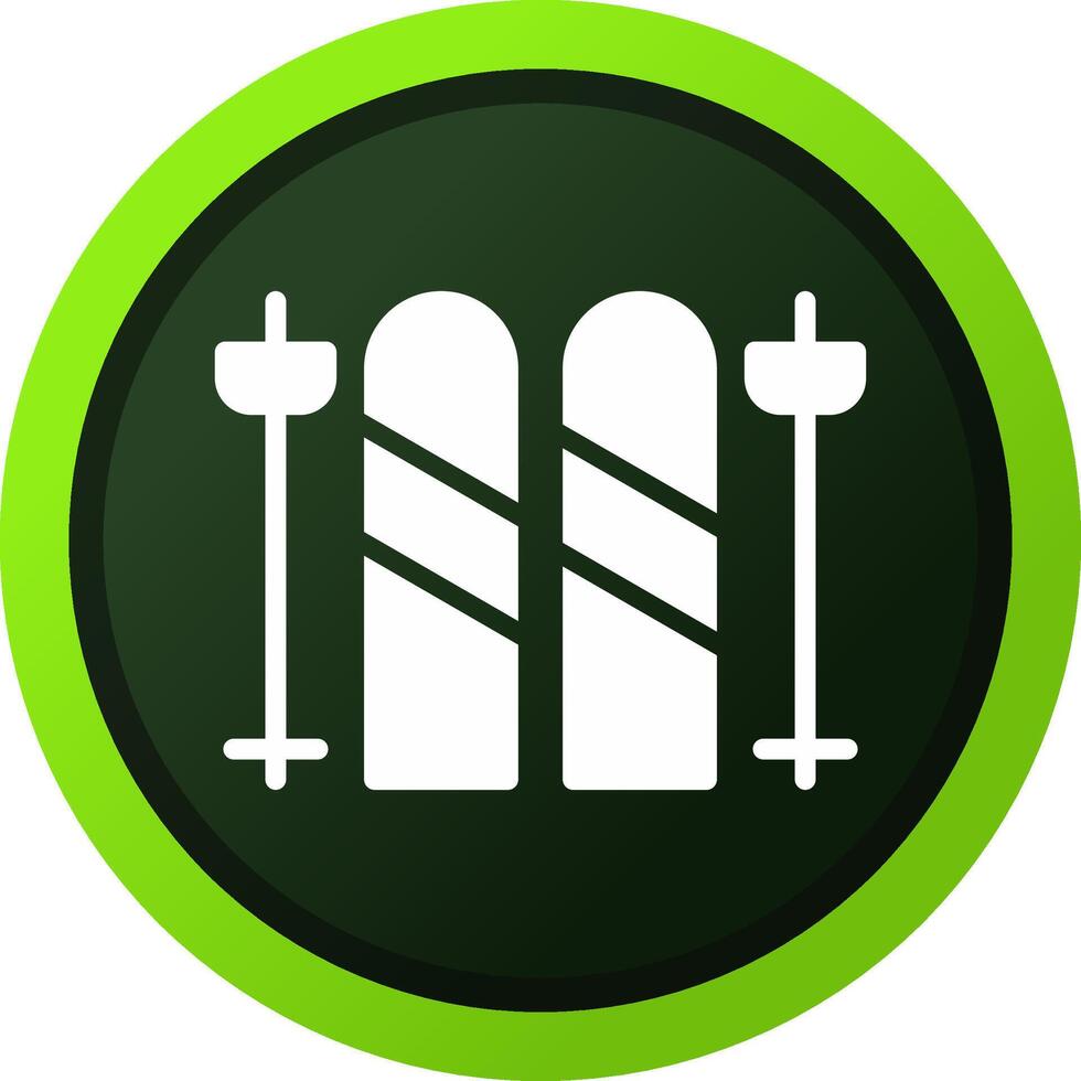 Skis Creative Icon Design vector