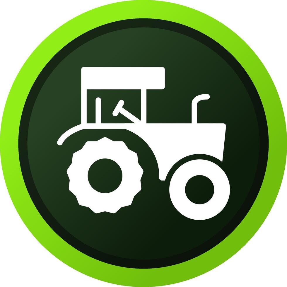 diseño de icono creativo de tractor vector