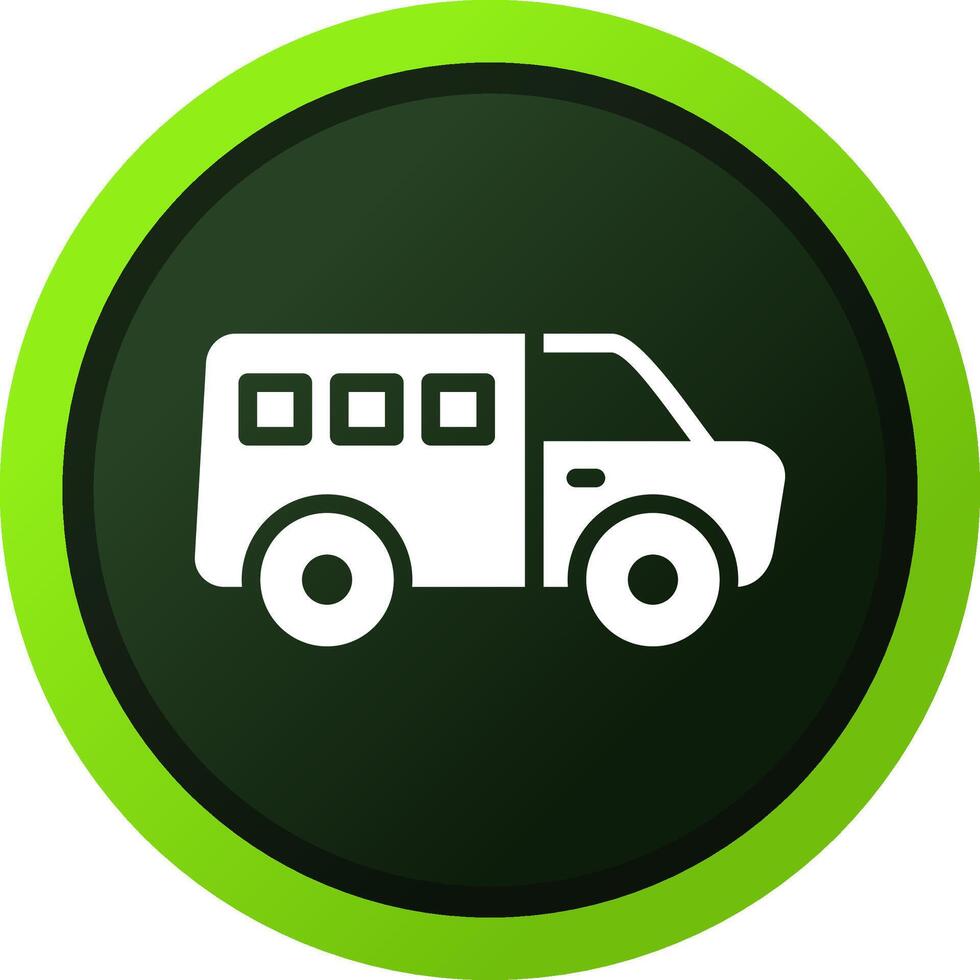 Minivan Creative Icon Design vector