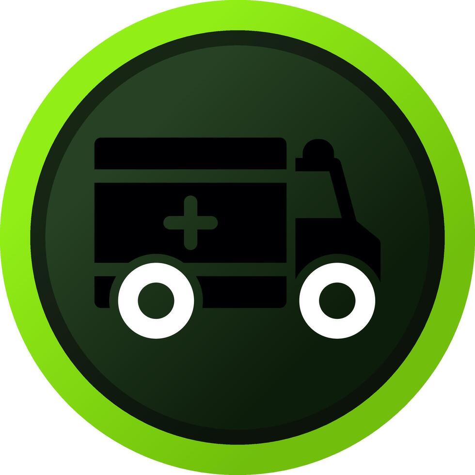 Ambulance Creative Icon Design vector