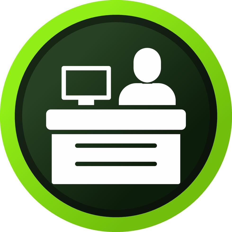 Cashier Creative Icon Design vector