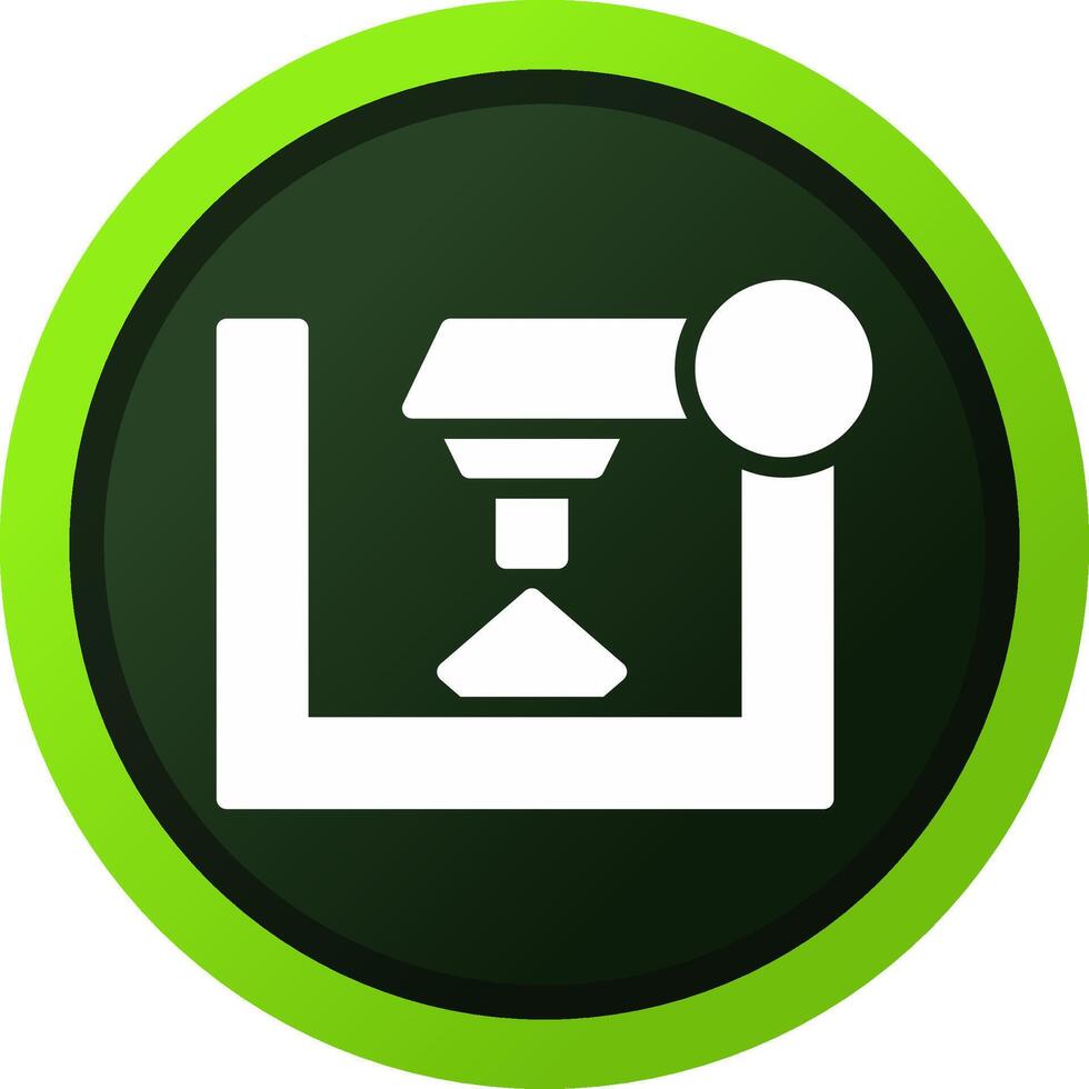 3D Printer Creative Icon Design vector