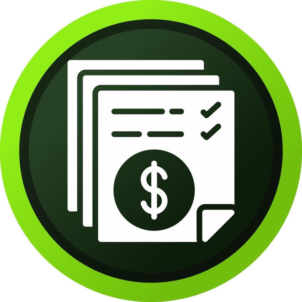 Bill Creative Icon Design vector