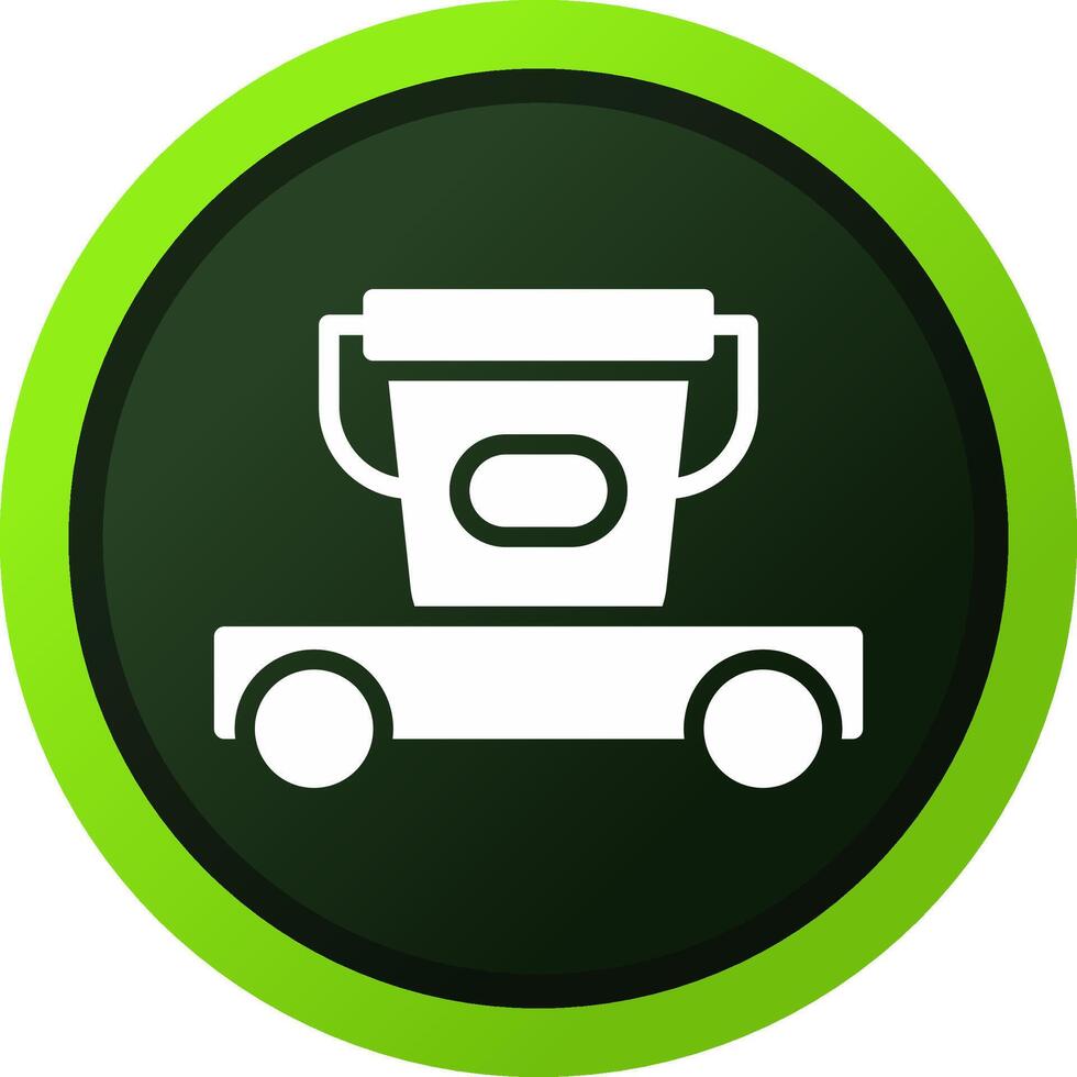 Cleaning Cart Creative Icon Design vector