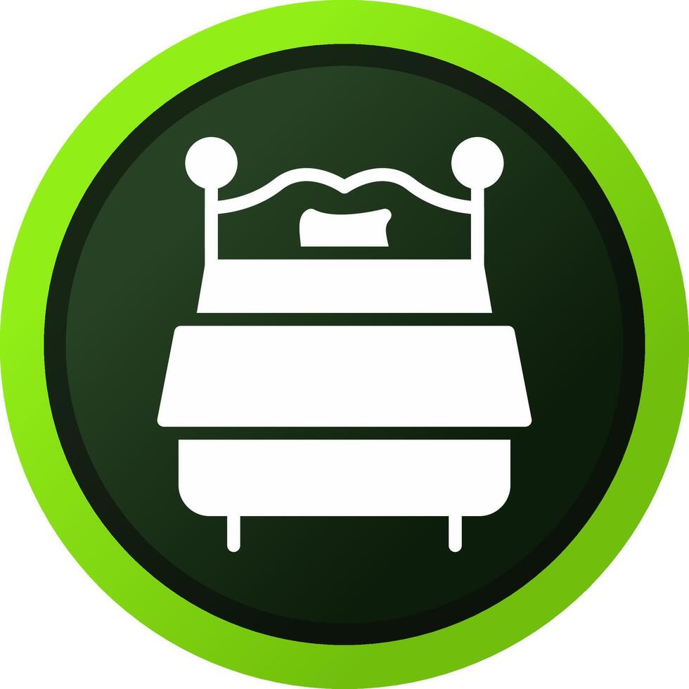 diseño de icono creativo de cama doble vector