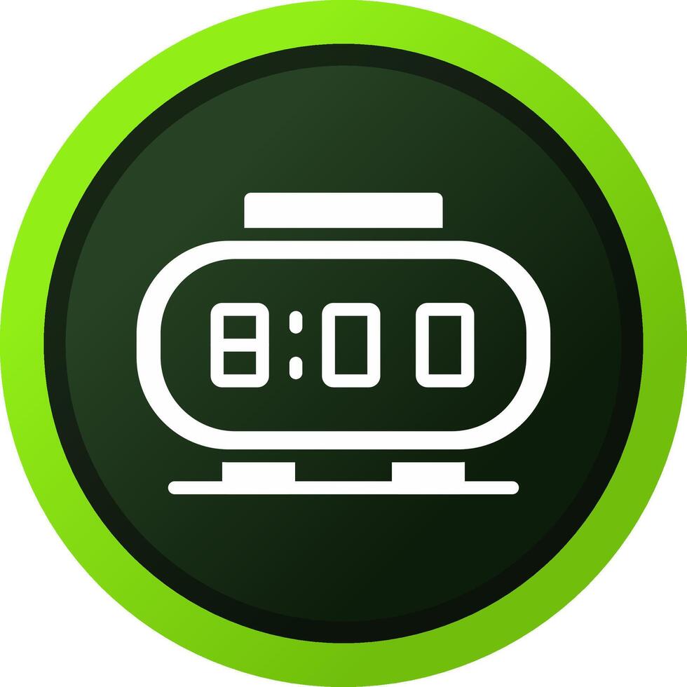 Digital Clock Creative Icon Design vector