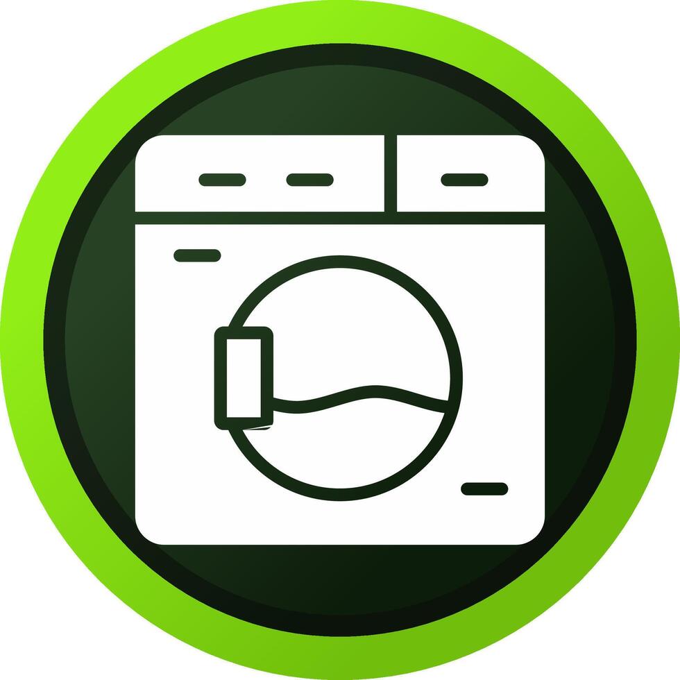 Washing Machine Creative Icon Design vector