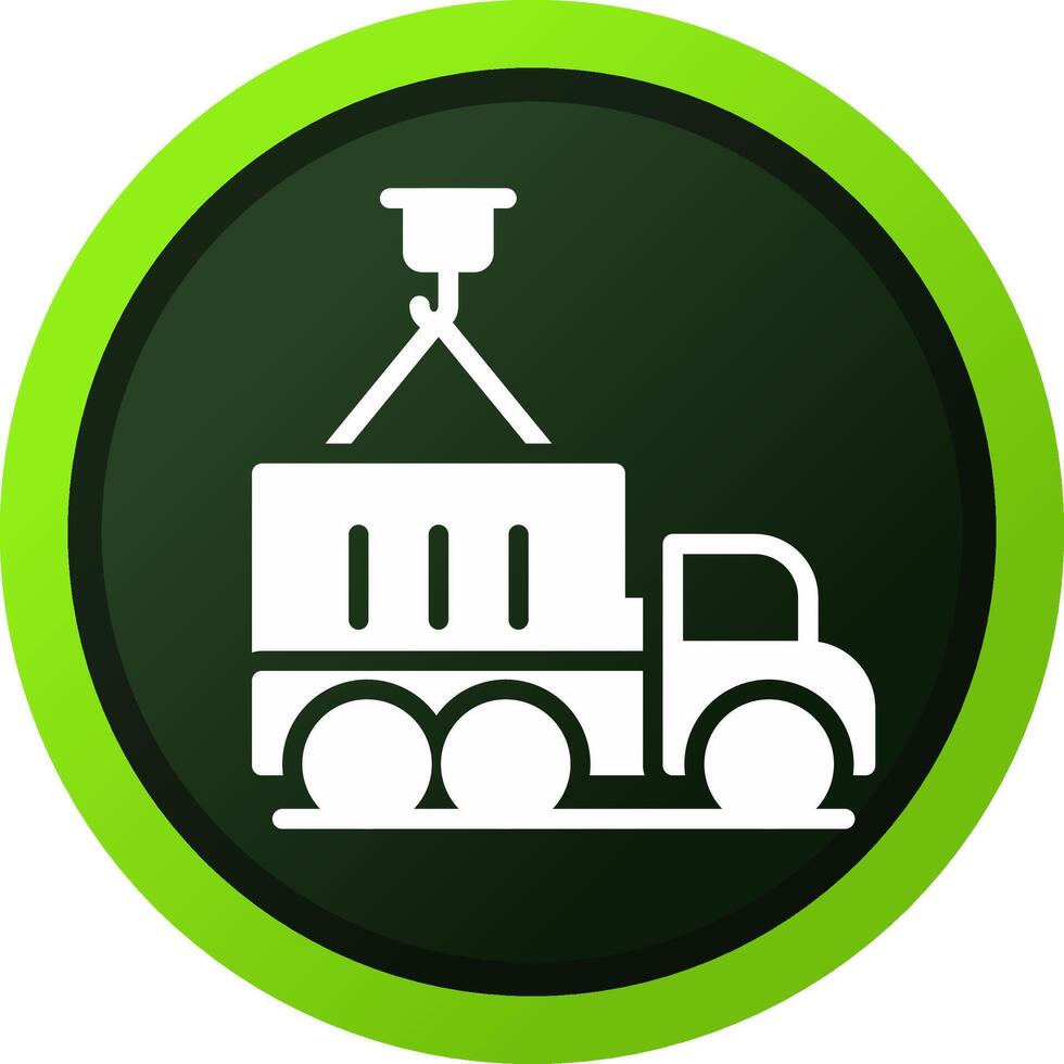 Container Truck Creative Icon Design vector