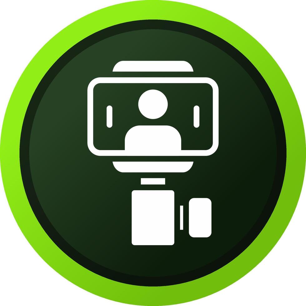 Selfie Stick Creative Icon Design vector
