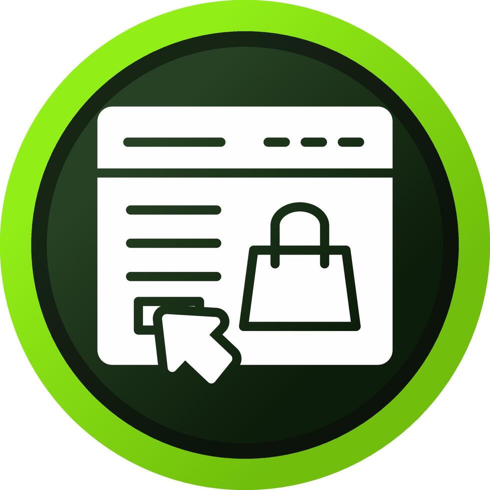 Online Store Creative Icon Design vector