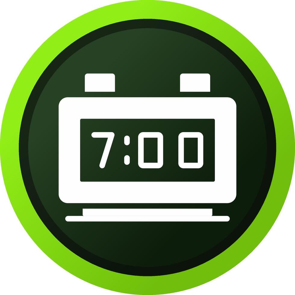 Digital Clock Creative Icon Design vector