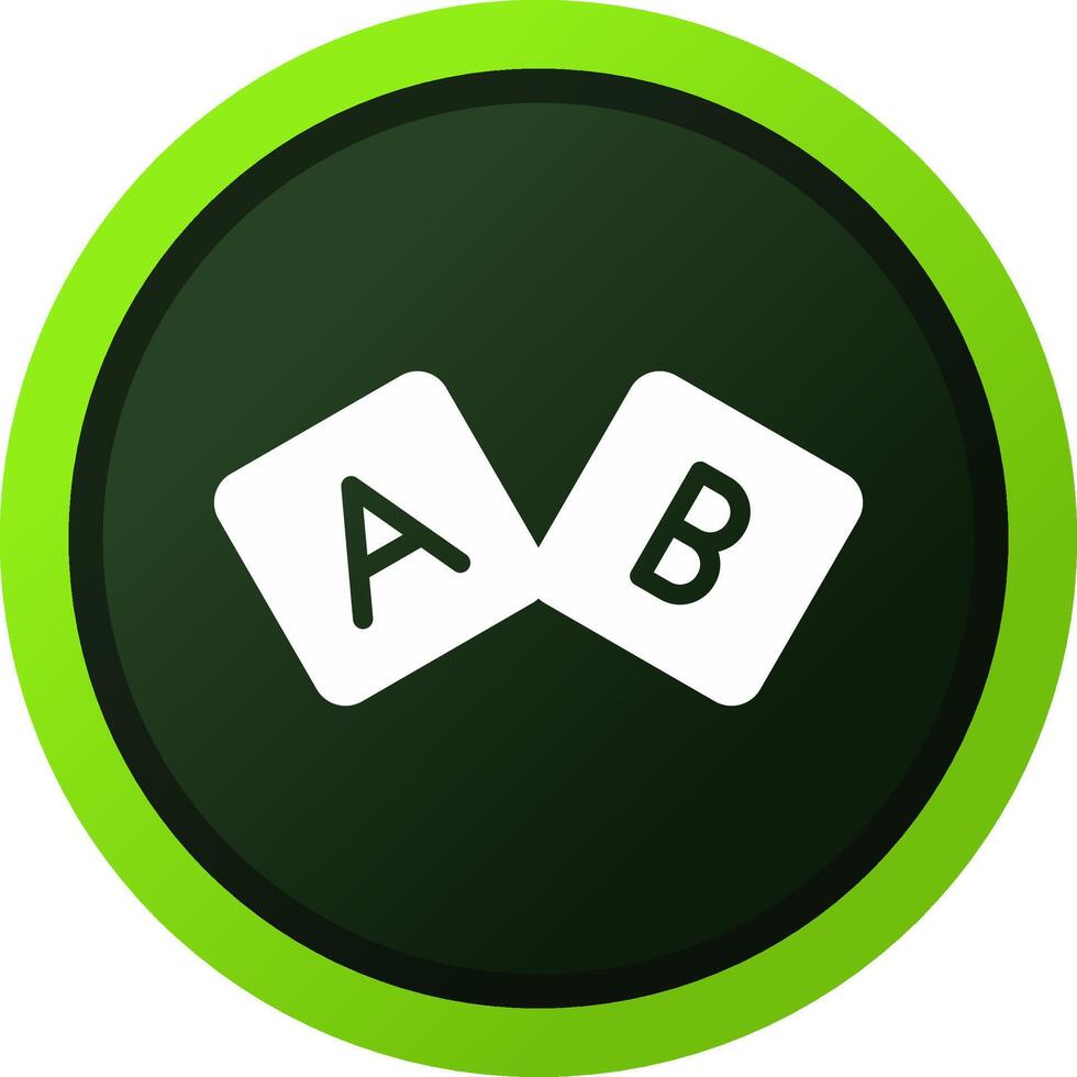 diseño de icono creativo de bloque abc vector