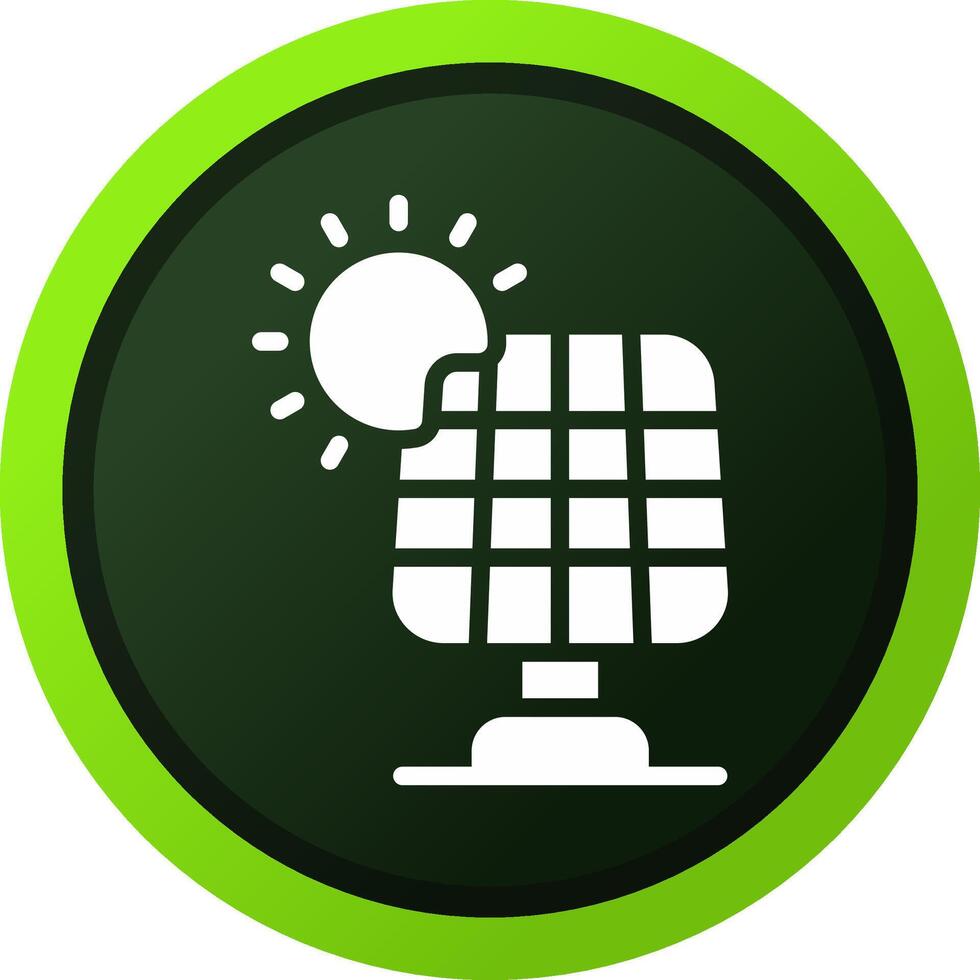 Solar Panel Creative Icon Design vector